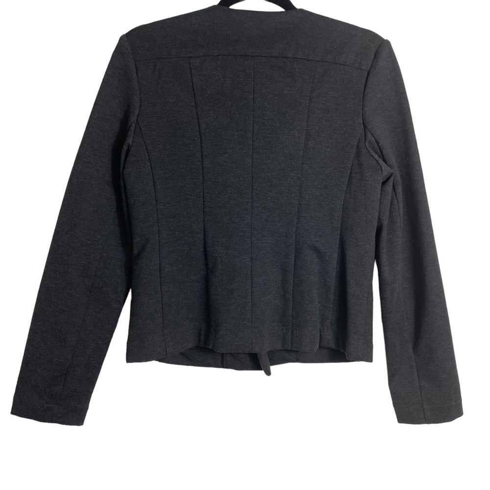 Catherine Malandrino Runway Style Women’s Charcoal Shanfa Moto Jacket EUC Size M - Picture 3 of 14